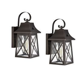 2 Pack dusk to dawn outdoor wall light